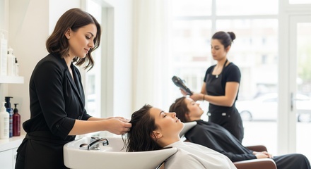 Waschen, Schneiden & Föhnen inkl. Getränk für 1 Person (einlösbar: Di.-Fr.) - Haarmonie Lena