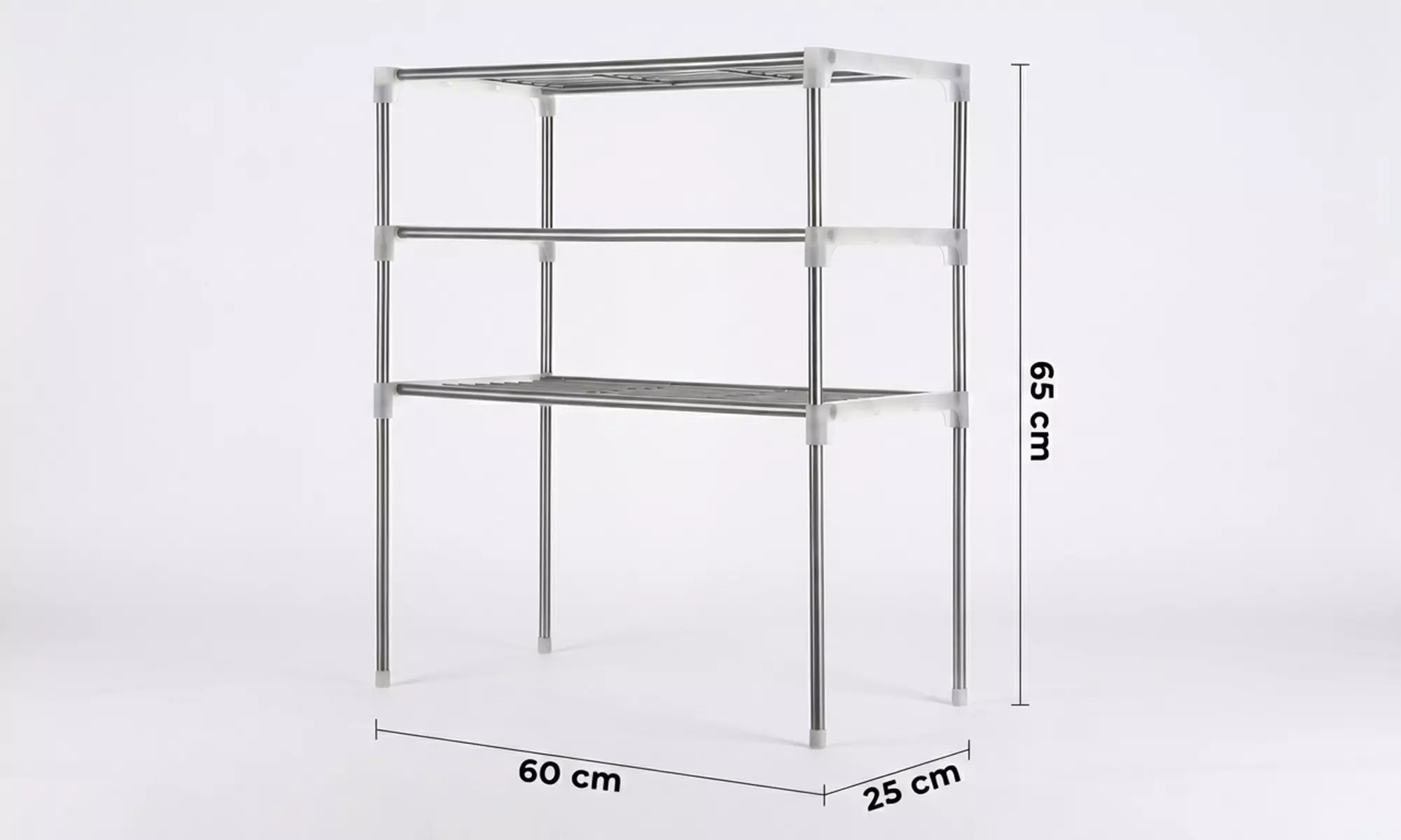 Mikrowellenregal mit 3 Ablageflächen