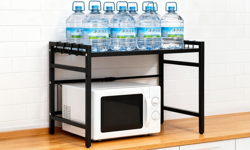 Image 5: Alivio Multifunctional Adjustable Desktop and Kitchen Storage Rack