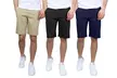 Men's Cotton Stretch Slim Fit Chino Shorts (Sizes, 28-44) - Second Medium