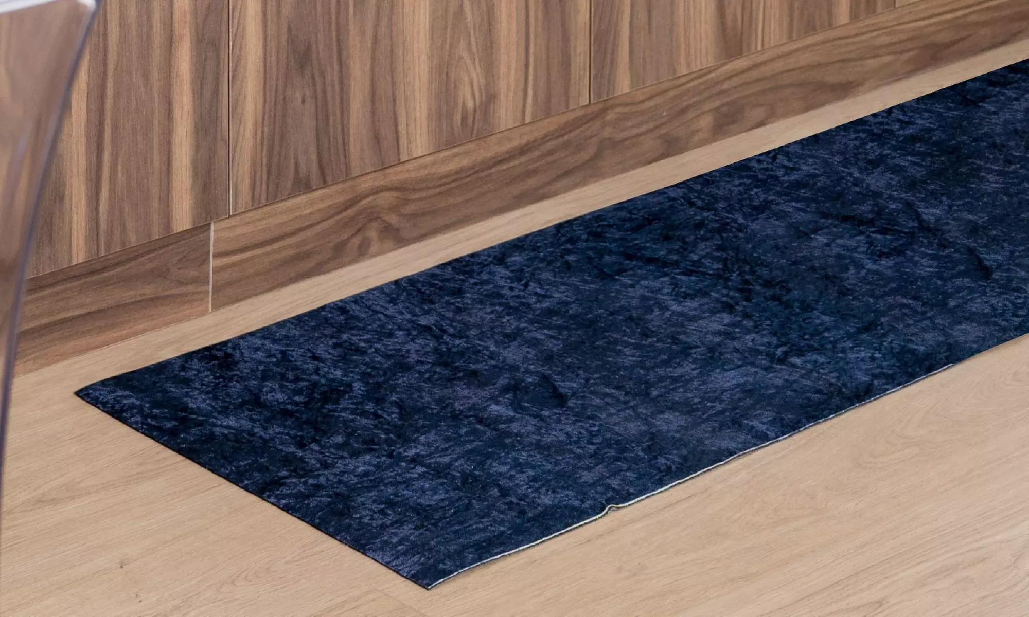 Tapis de cuisine en polyester effet velours