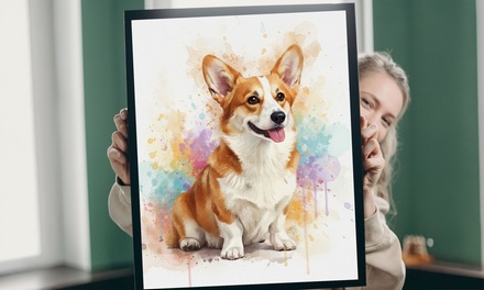 One 5''x7'' Custom Watercolor Portrait - Digital File - Lynn Studio