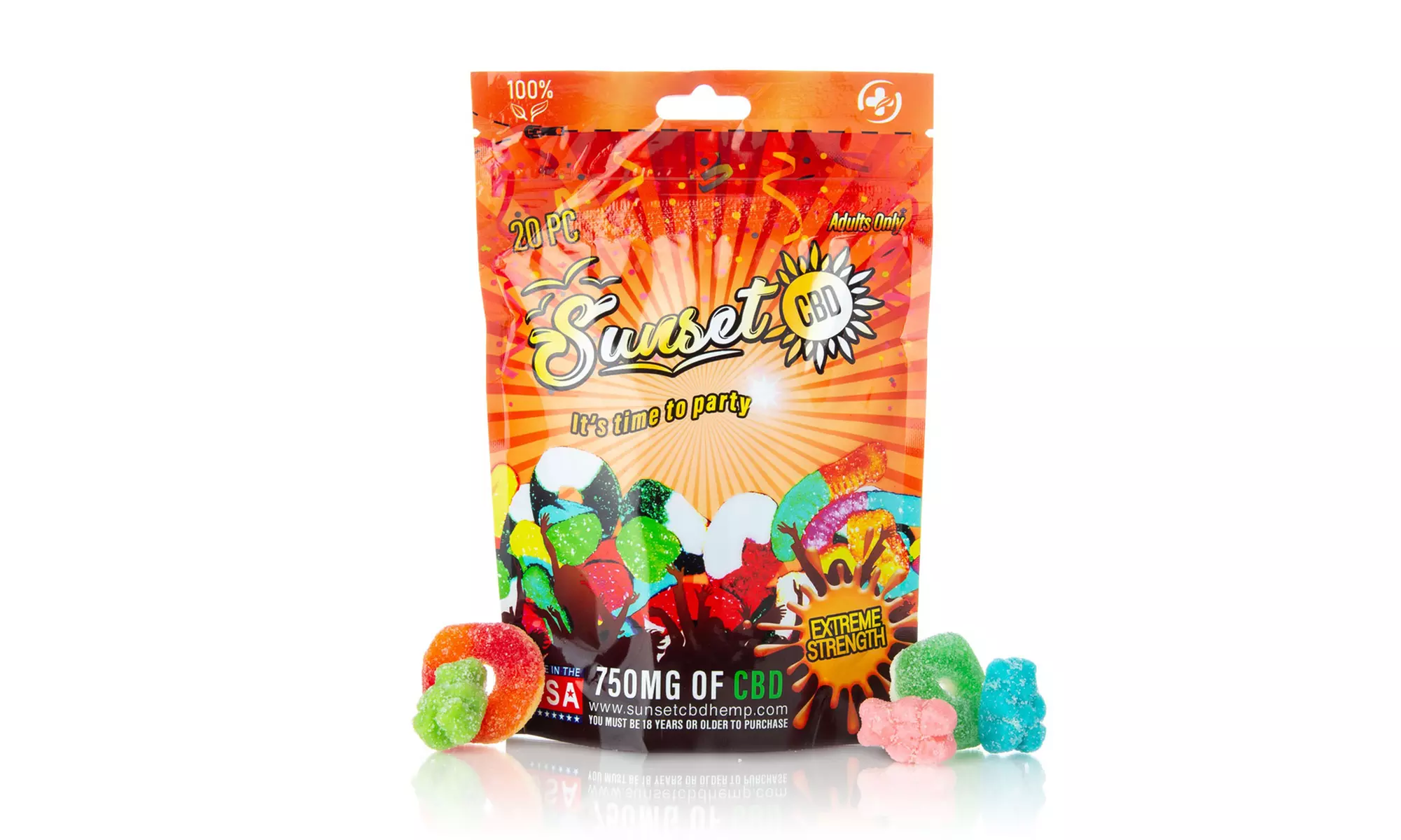Groupon Exclusive High Potency CBD Infused Gummy Bundles (Kangaroo & Sunset)