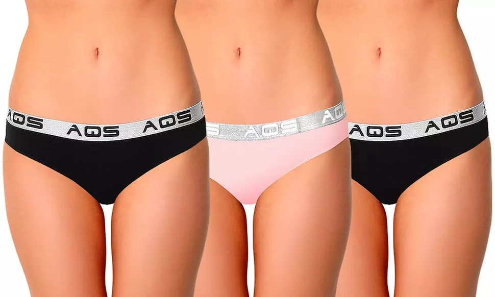 AQS Women's Cotton Bikini (3-Pack)
