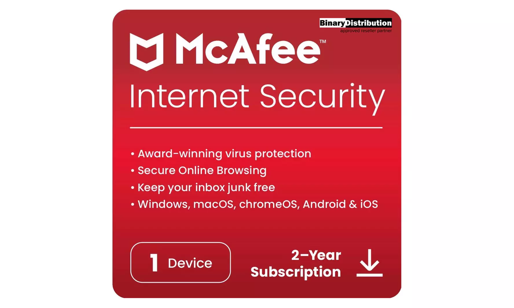 McAfee Internet Security 2025 pour 1 à 3 appareils