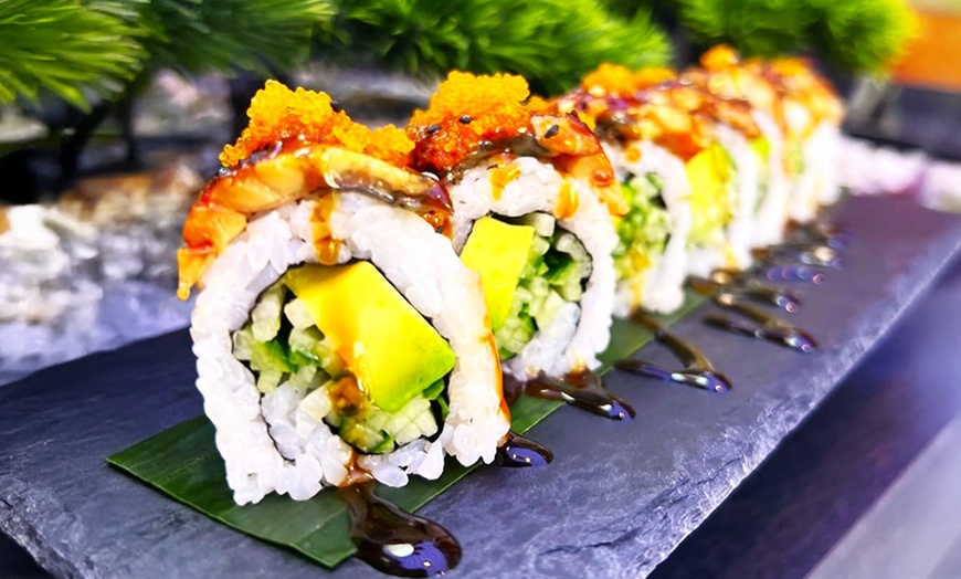 Image 2: 50% Off Fresh Sushi & Bubble Tea Meal Deal - Dine-In or Takeaway 