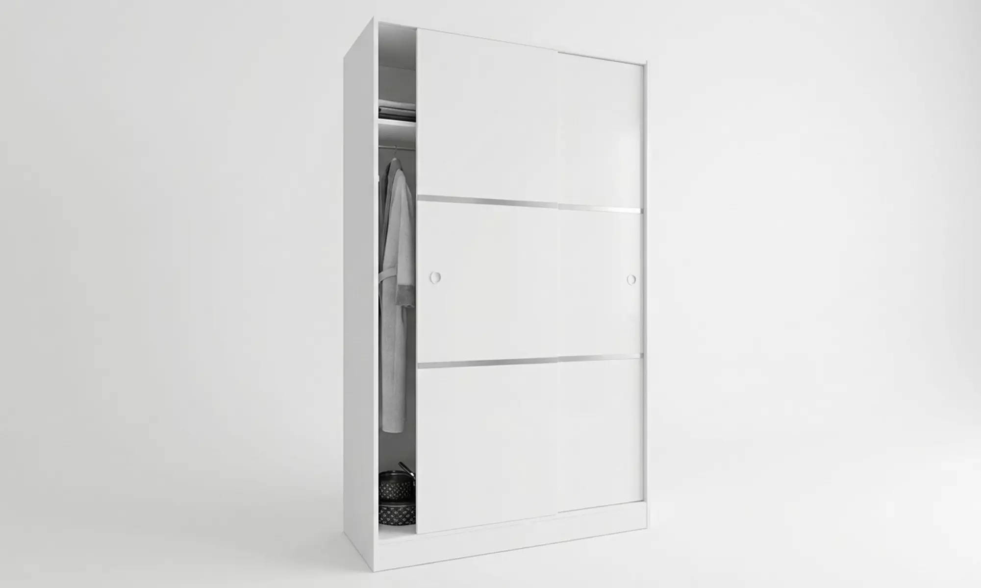 Armadio guardaroba con ripiani