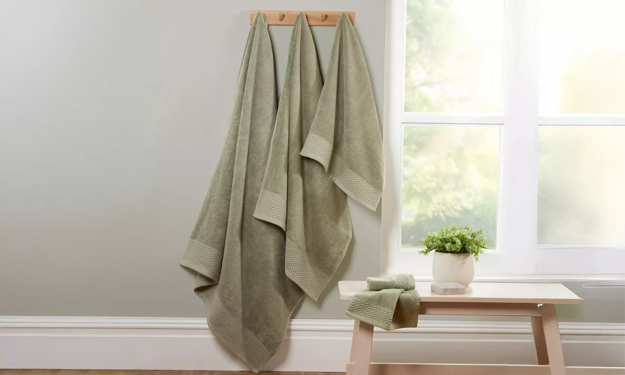 Eden Weave 6pc Towel Bale - 500gsm Cotton, Ultra-Absorbent, OEKO-TEX