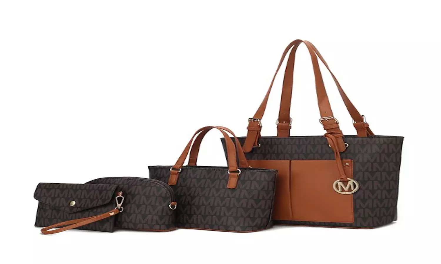 Havenly Vegan Leather Tote Set - Stylish & Functional