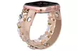 Leopard Calf Leather and Crystal Apple Watch Band All Series - Second Medium