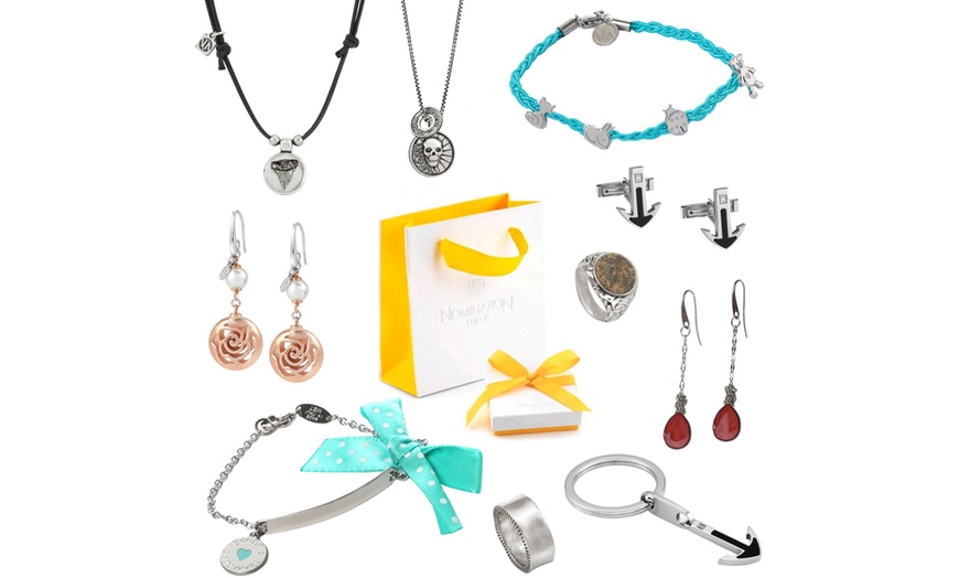 Image 1: Orecchini, collane, portachiavi, bracciali e anelli marca Nomination