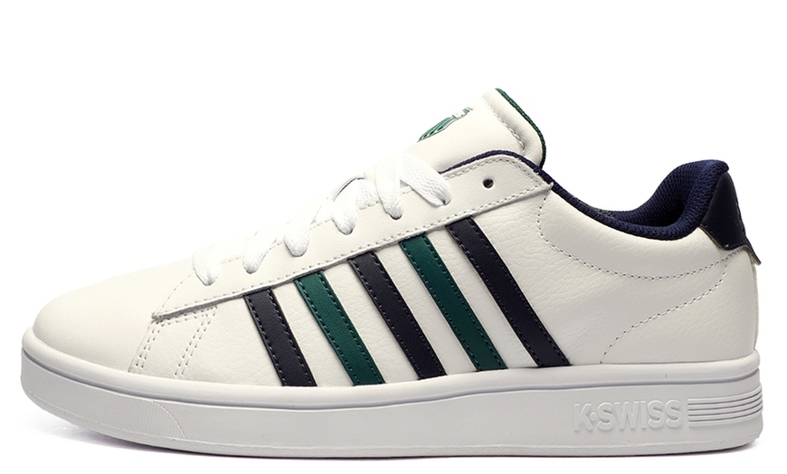 Image 9: K-Swiss Court Tiebreak II Men's Leather Trainers 