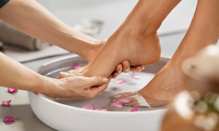 Pamper Your Nails with Spa Gel Manicure & Pedicure at Express Beauty Bar - Up to 50% Off - Second Medium