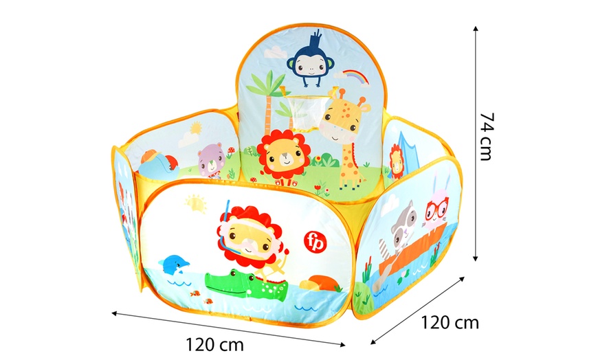 Image 9: Fisher Price Kids' Portable Sports Ball Pit 