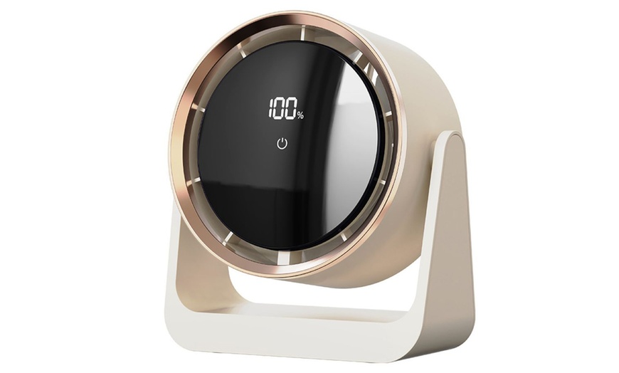 Image 7: Mini Rechargeable Desktop Fan