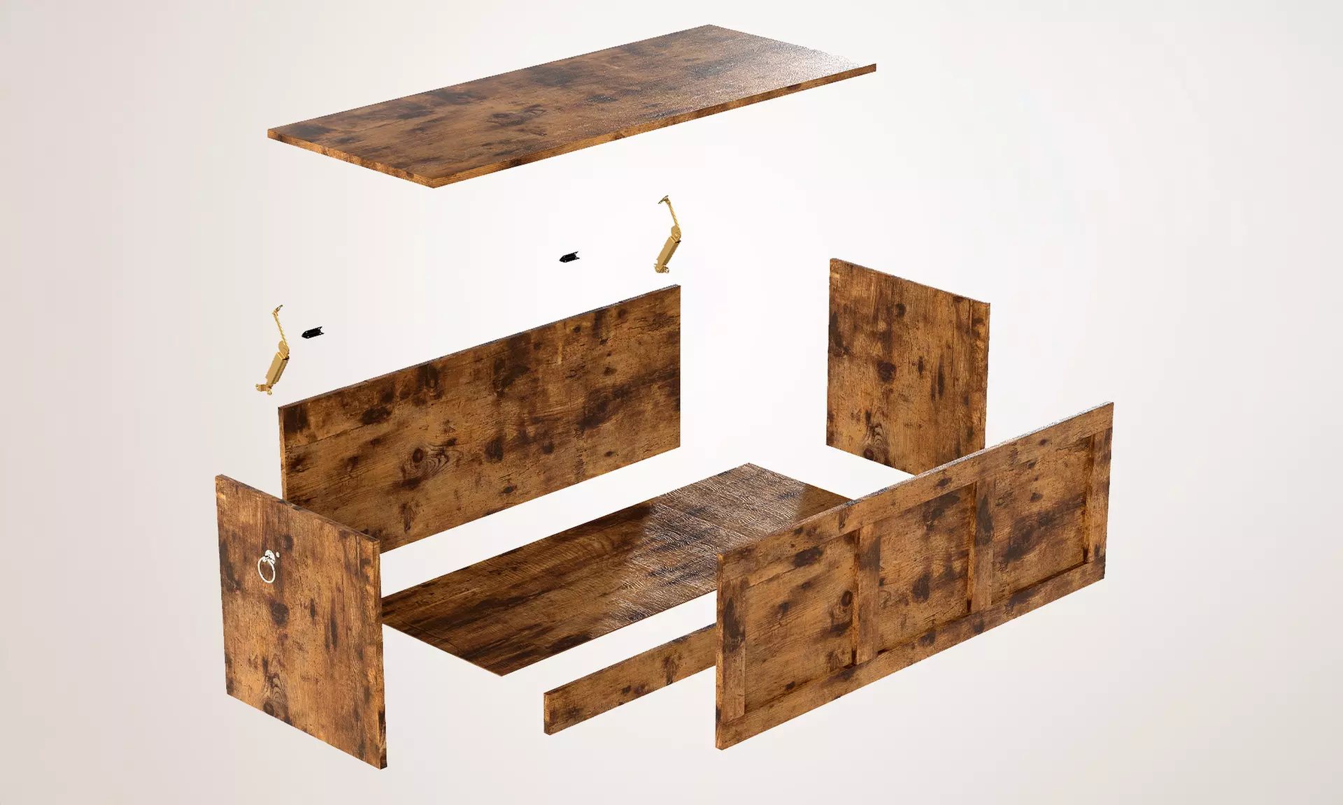 Levede Rustic Storage Bench