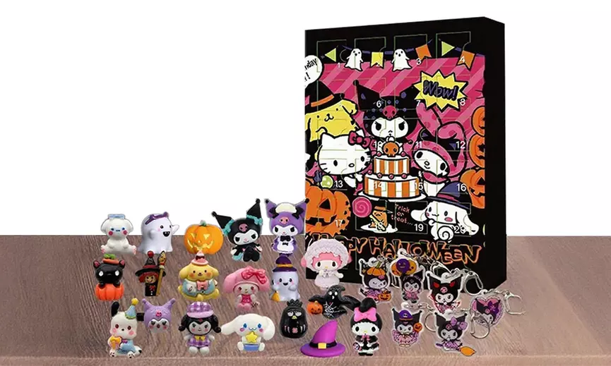 Überraschung-Adventskalender oder 24-Tage-Halloweenkalender mit Cartoon-Figuren - Primary Image