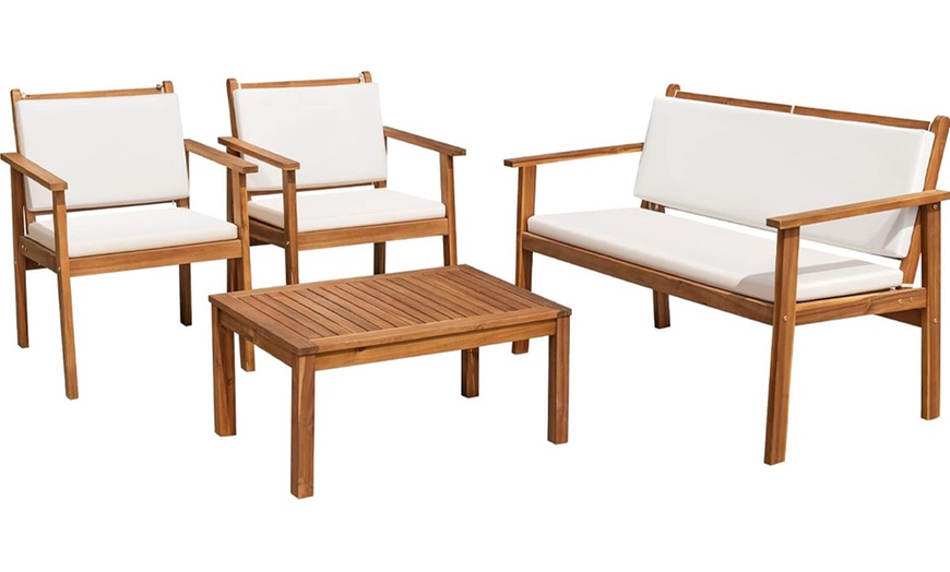 Image 5: Set patio di 4 mobili da giardino Bakaji