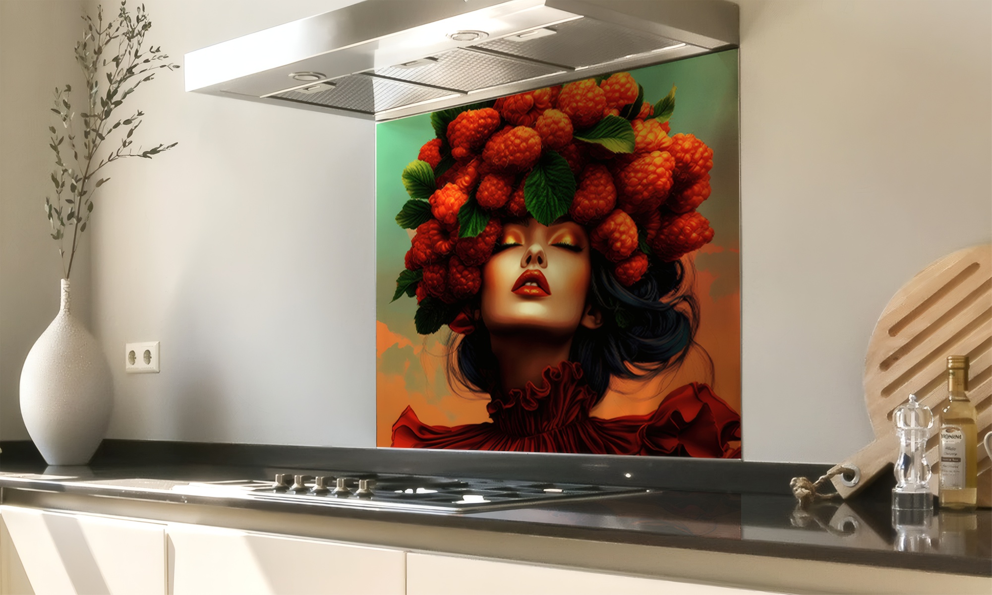 Spatscherm voor in de keuken in formaat naar keuze