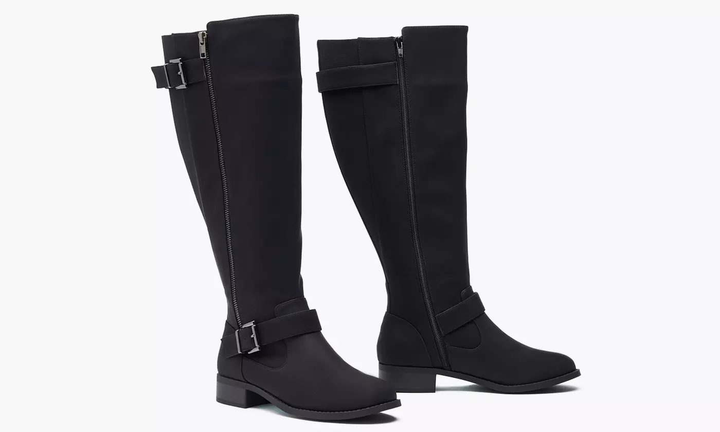 Sociology Women's Wide Calf Buckle Boots (Size 8) - Primary Image