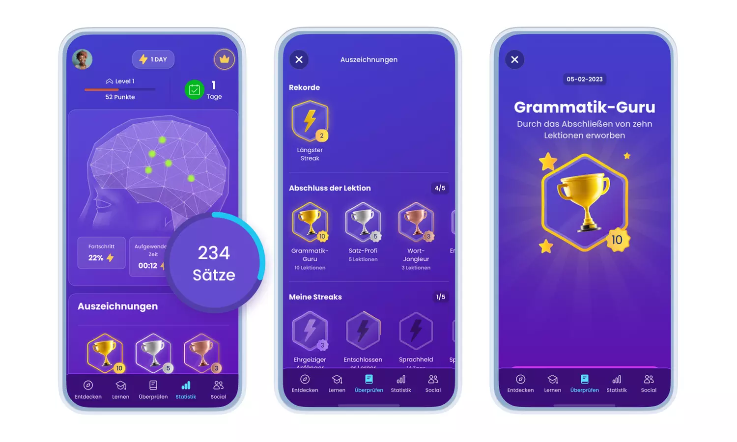 1 Monat / 1 Jahr / Lebenslang: Premium-Zugang für alle Sprachkurse