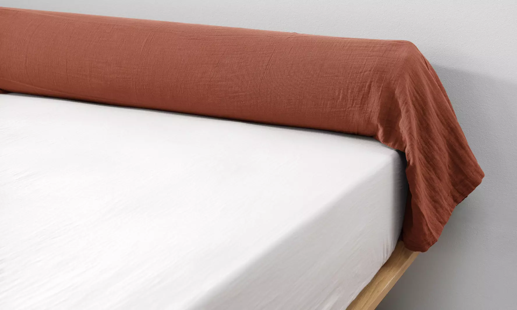 Taie de traversin en gaze de coton