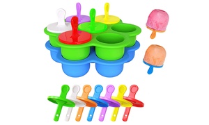 Seven-Hole Silicone Ice Cream Mould