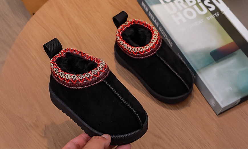 Image 4: Kid's Warm Fleece Lined Platform Boots