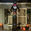 Image 14: HomCom Halloween Inflatable Decorations, Ghosts and Skeletons