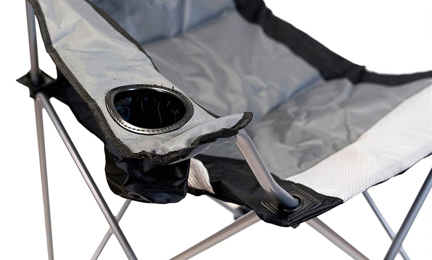 Image 4: Folding Camping Chairs Padded with Cup Holder