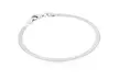 Italian Made Sterling Silver Herringbone Bracelet - Second Medium