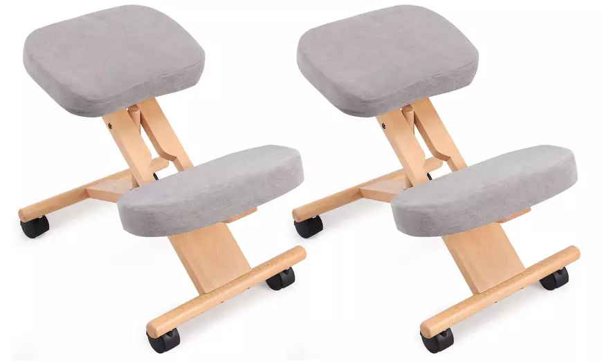 Image 4: Pro 11 Wellbeing Adjustable Kneeling Posture Chair
