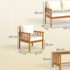 Image 12: Outsunny Four Seater Garden Furniture Set