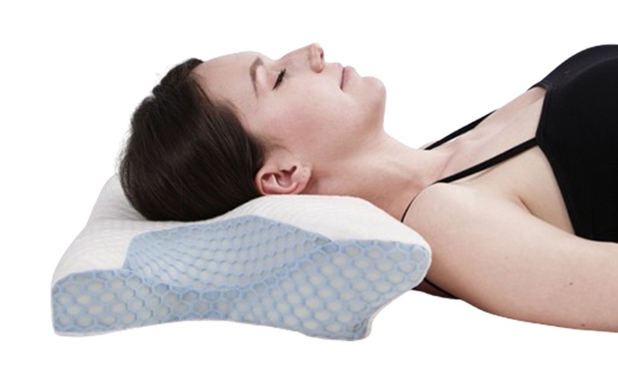 Image 5: Cervical Ergonomic Memory Foam Neck Pillow