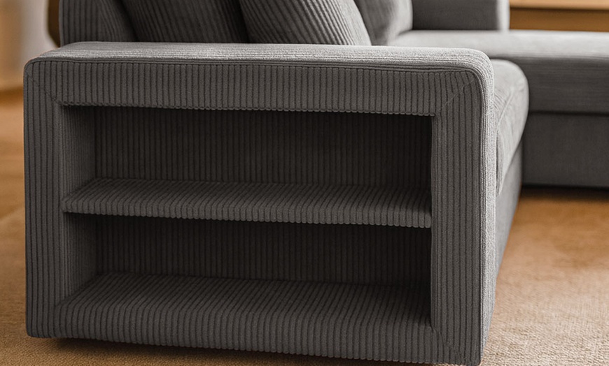 Image 3: Canapé d'angle convertible Kocoon "San Diego" 4 places avec coffre