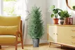 Set of Two HomCom Artificial Cypress Trees with PE Leaves for Indoor and Outdoor Use - Image 4
