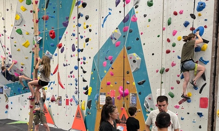 1 Person: Climbing Day Pass with Shoes, Chalk Bag, and Harness Rental - Coeur Climbing Company Post Falls, Indiana