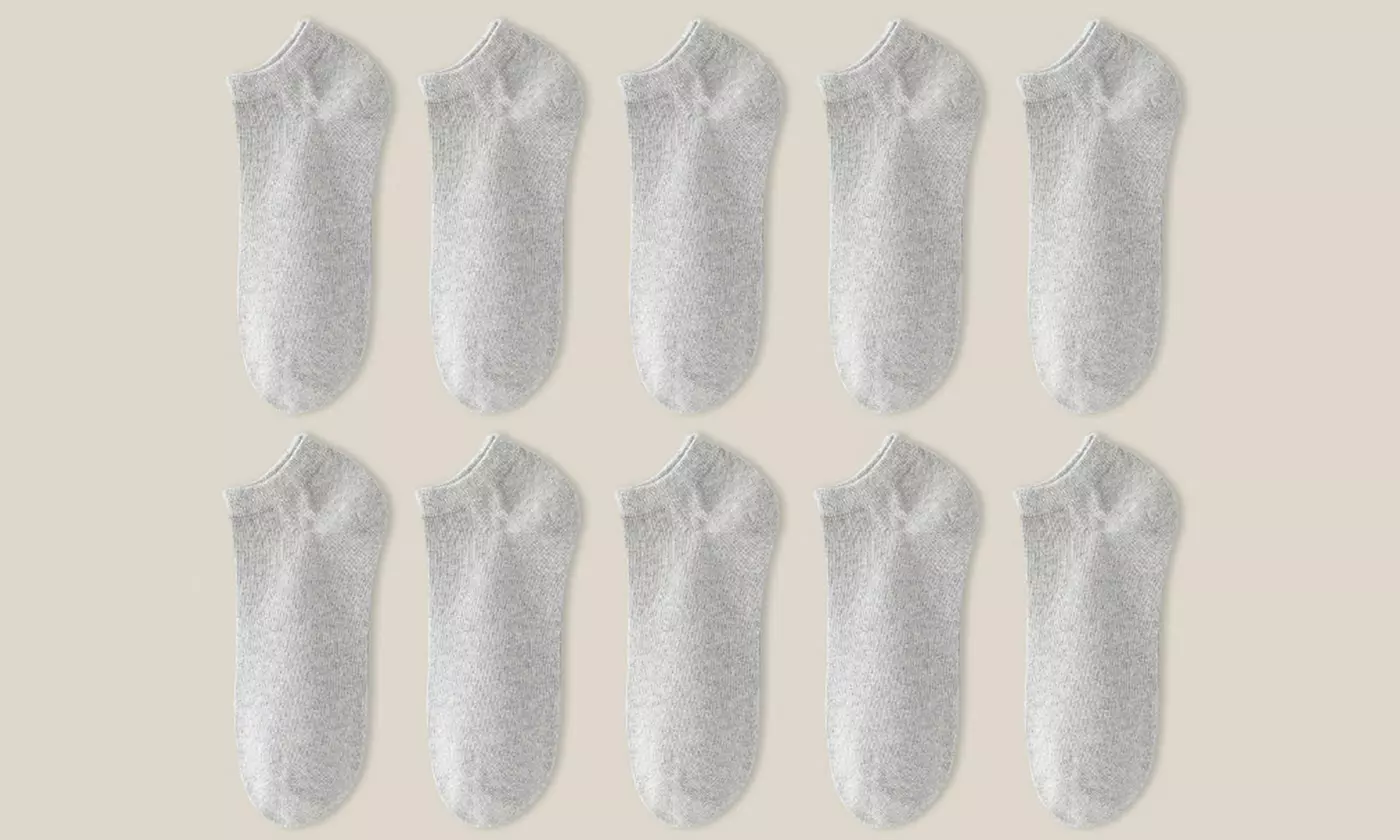 No Show Low Cut Ankle Mens Short Socks Casual Cotton Socks(5/10-Pack)