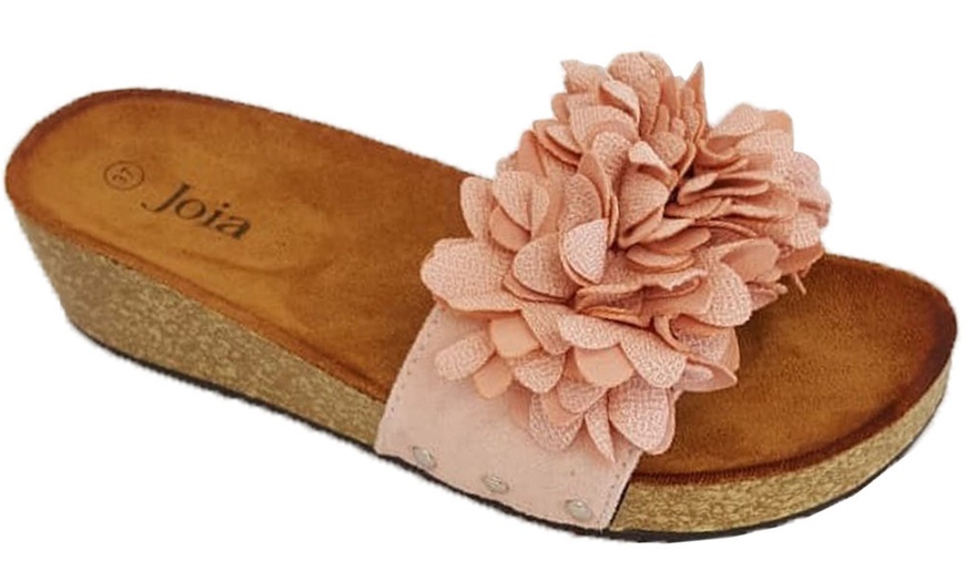 Image 7: Women's Flower Details Slippers