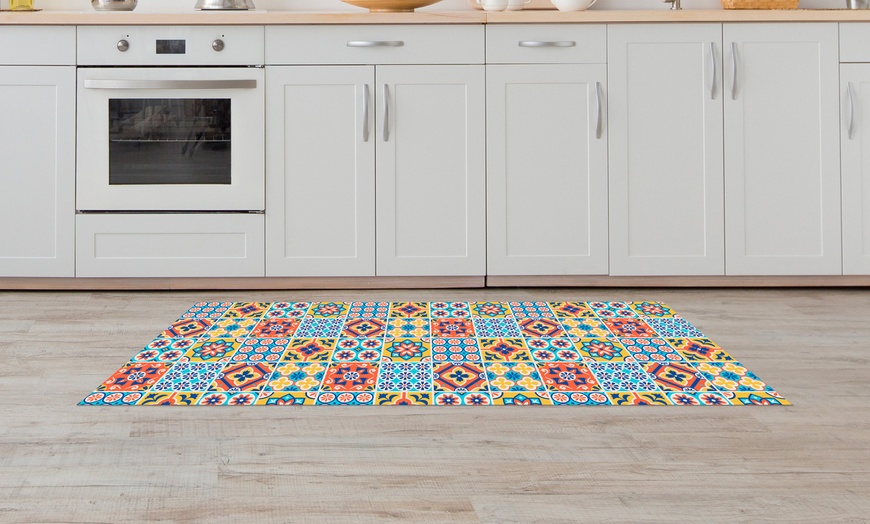 Image 8: Non-Slip Kitchen Runner Rug with Digital Print 