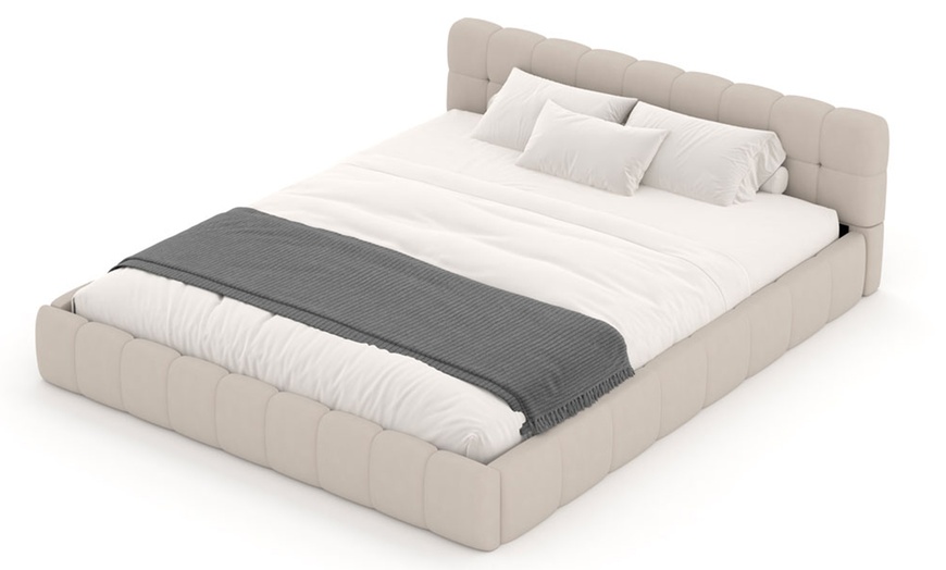 Image 5: Lit nuage "Princeton" en velours, de la marque Kocoon