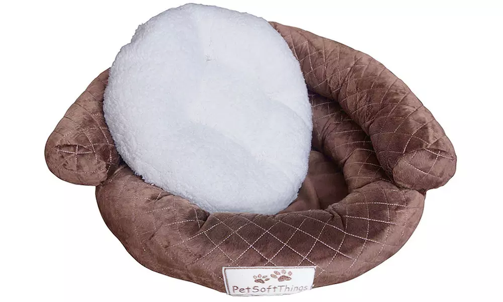 Plush Fluffy Soft Warm Calming Medium Small Dog Puppy Kitten Cat Pet Bed Cuddle