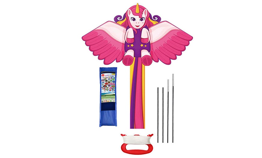 Image 6: Assorted Flying Kites with Tail for Kids and Adults