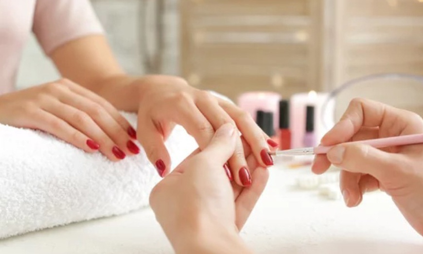 Image 10: Biab or Shellac Medi-Pedi for Strong, Beautiful Nail at Villux Therapy