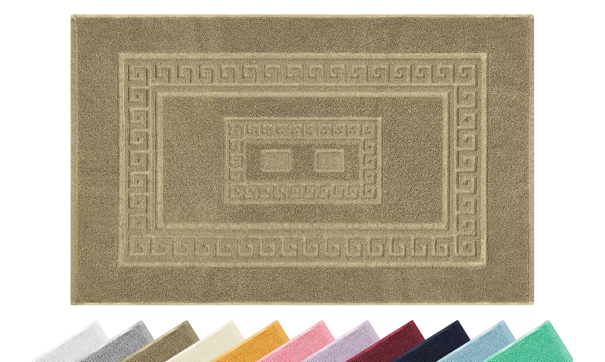 Alfombrilla de baño de tejido jacquard de alta absorción