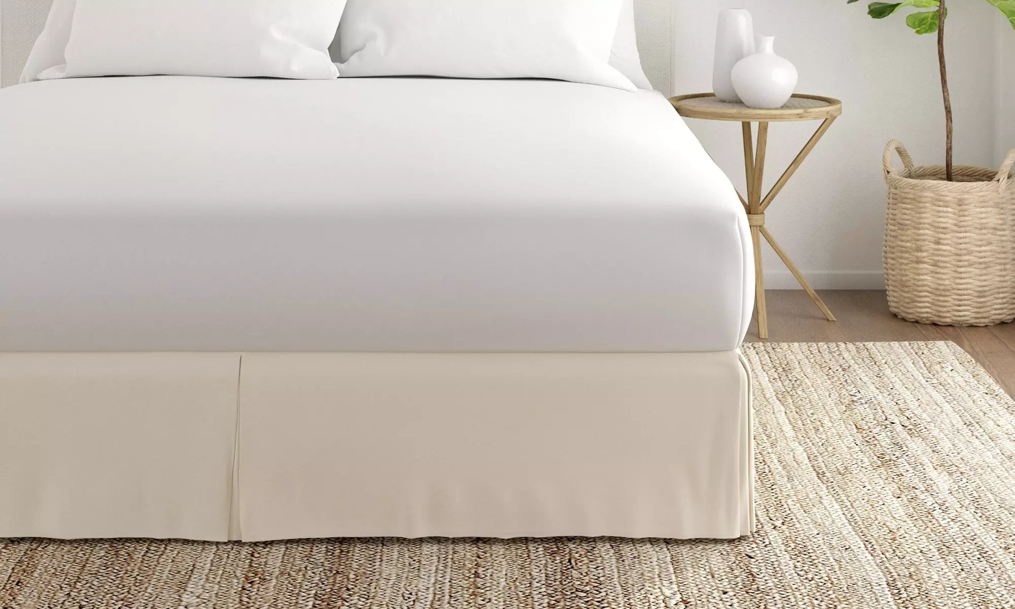 Merit Linens Premium Pleated Dust Ruffle Bed Skirt in 13 Colors