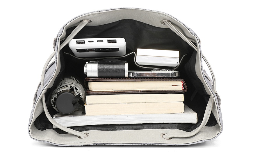 Image 53: MISS LULU Women's Fashion Lightweight Elegant Daily Backpack