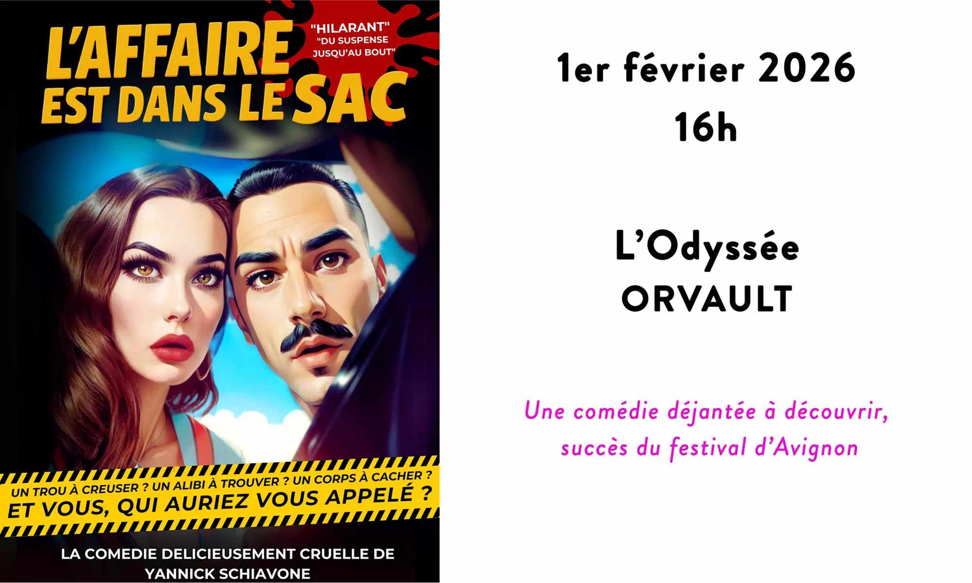 "L'Affaire est dans le sac" : comédie déjantée à Orvault