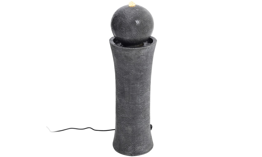 Image 2: Modern Design Glowing Sphere Fountain with Elevated Base in Two Styles