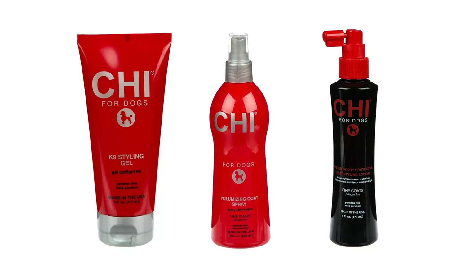 CHI for Dogs Styling Lotion, Styling Gel, or Volumizing Coat Spray (2- or 3-Pack) - Primary Image